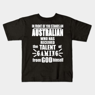 Gaming Australia Gamble Gift Kids T-Shirt